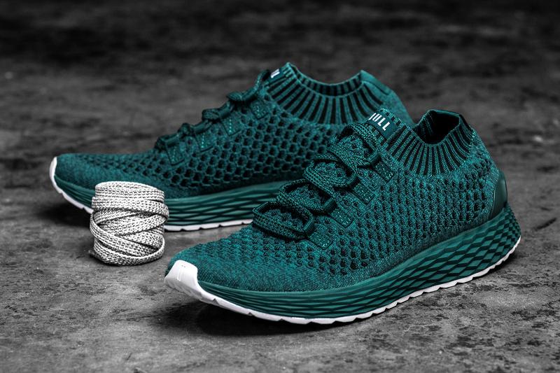 Nobull Knit Runner Men's Running Shoes Deep / Turquoise | USA T1085C